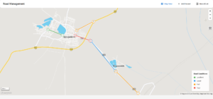 map view for road maintenance project